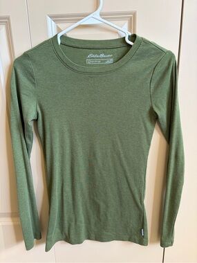Eddie Bauer Olive Green Long Sleeve Tee